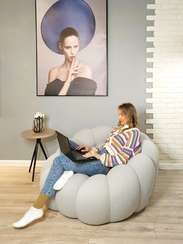 Лаунж-кресло Bubble серое