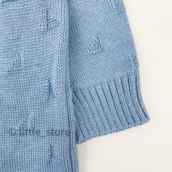 Комбинезон вязаный Сине-голубой