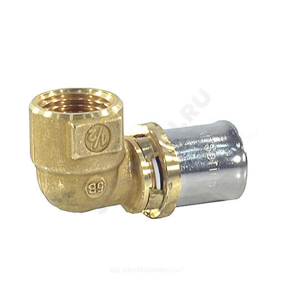 Угольник для МП/PE-X труб латунь пресс Дн 26х3/4"х90гр ВР RM129 Giacomini RM129Y049
