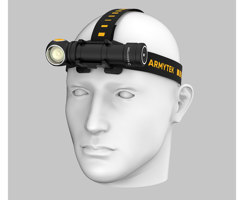 Фонарь налобный  Armytek Wizard C2 Pro Max Magnet USB, XHP70.2, теплый свет (Warm), 3720 лм, ABM-01, 1x21700 (в комплекте)