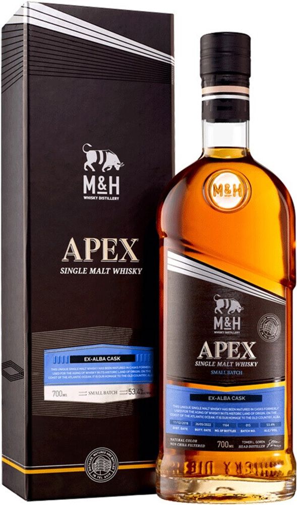Виски M&amp;H Apex ex-Alba Cask gift box, 0.7 л.