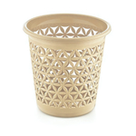 Корзина для мусора "Фловер" 11л молочный