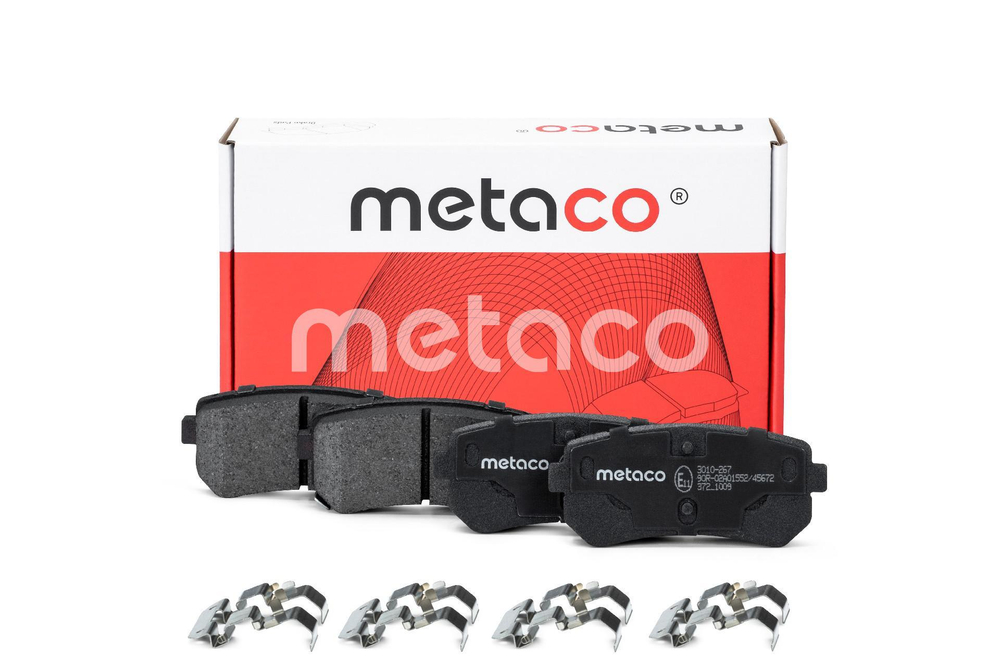 Комплект задних дисковых тормозных колодок Metaco 3010-267 (Hyundai Creta (2016&gt;), Kia Ceed (2007-2012), Kia Sportage (2010-2015))