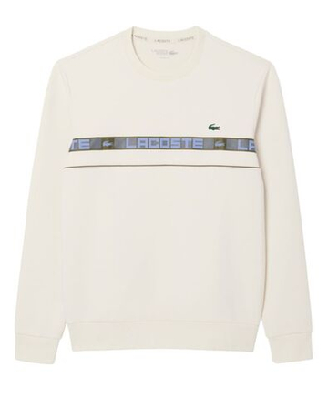 Куртка теннисная Lacoste Branded Stripe - ecru white