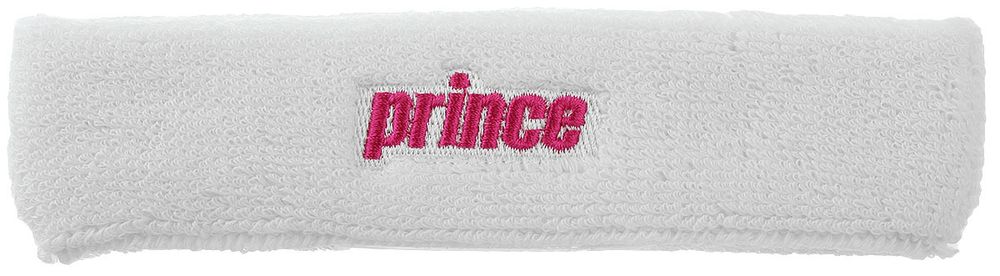 Повязка на голову теннисная Prince Headband - white/pink