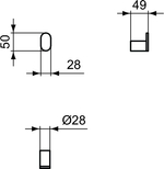 Крючок одинарный круглый Ideal Standard CONCA T4507A5