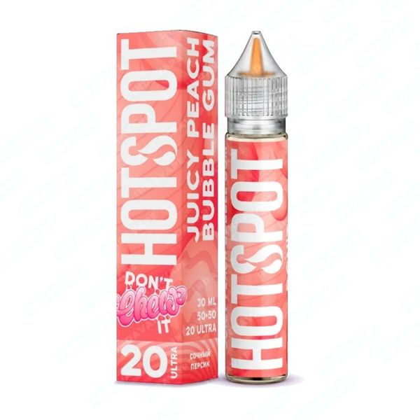 Купить Жидкость HOTSPOT Don't Chew It Salt - Juicy Peach Bubble Gum 30 мл