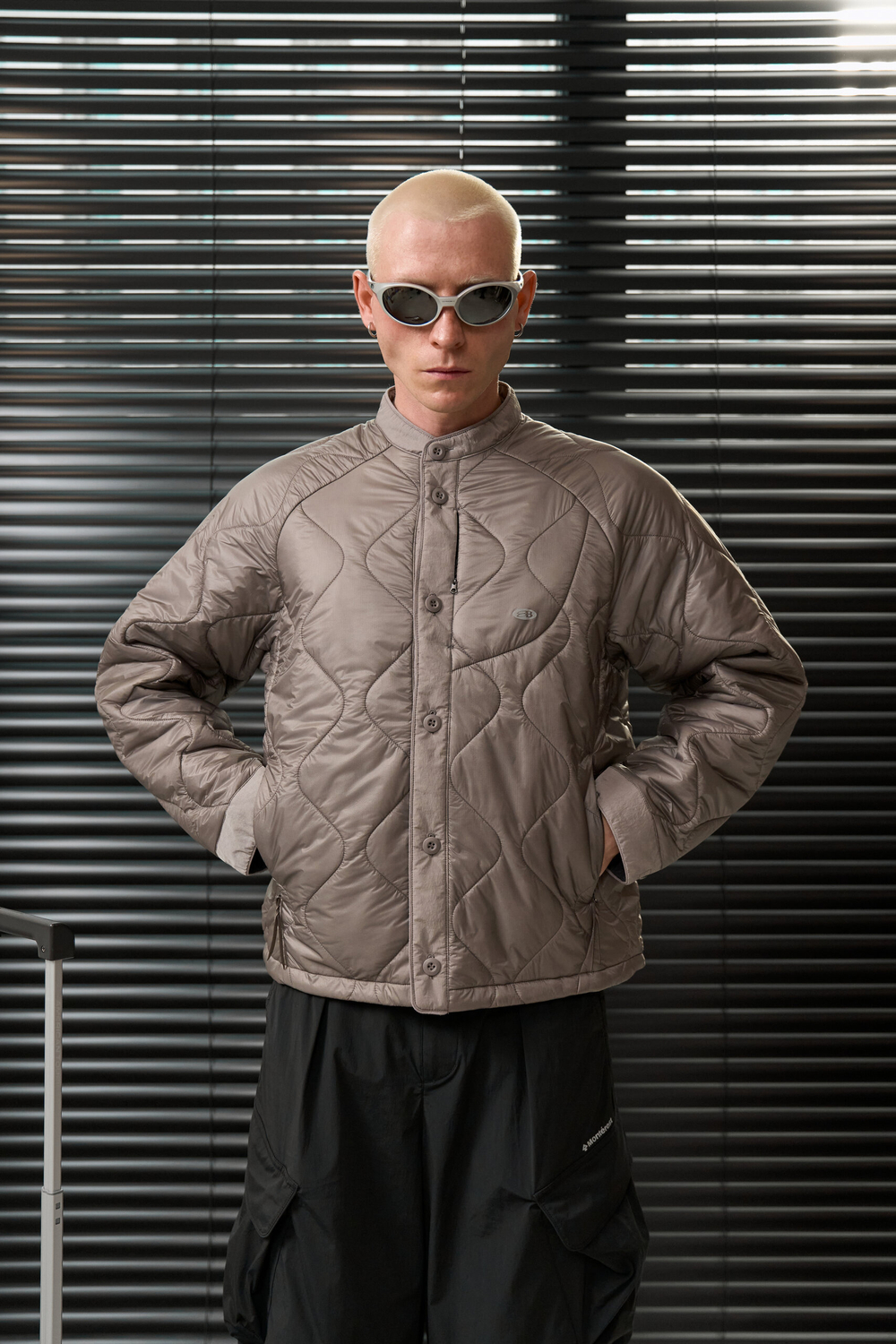 Куртка Nothomme Blue Monte Stand-Сollar Jacket "Fragrant Gray Purple"