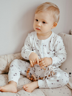 Комбинезон Mjölk Sleep and Play Кляксы, на манжетах