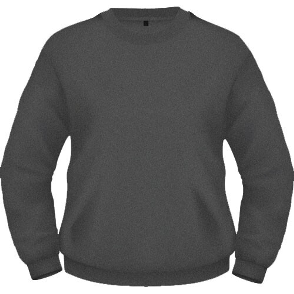 СВИТШОТ МУЖСКОЙ ФЛИС, 280 гр, Черный Графит M-301_44 (XS)