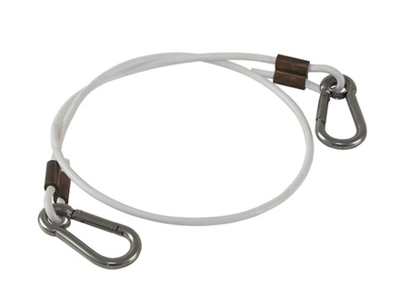 Страховочный трос для ПЛМ, 2 карабина