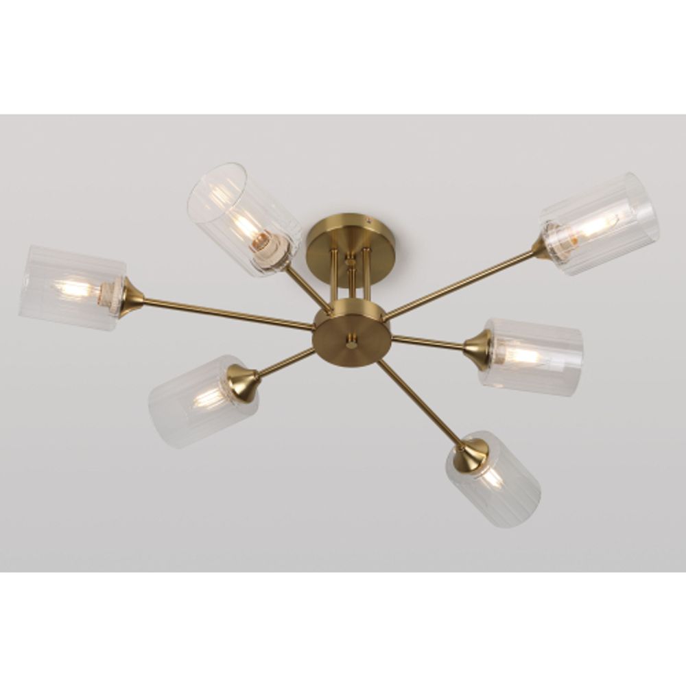 Люстра Rivoli Gill 9188-306 6хЕ27 60Вт модерн | Rivoli