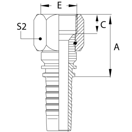 Фитинг DN 50 JIC (Г) 2.1/2