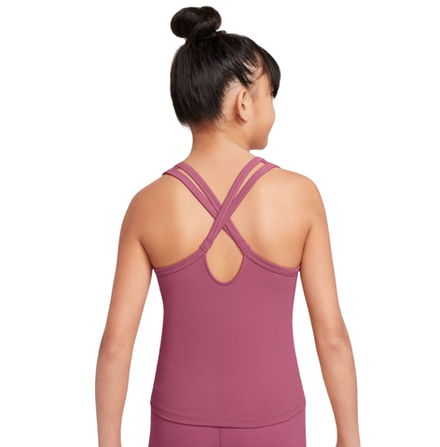 Футболка для девочки Nike Kids Dri-Fit One Fitted Tank - sweet beet/white