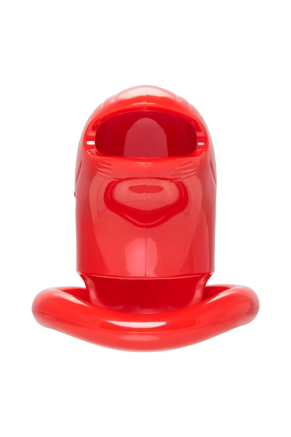 Красный мужской пояс верности из пластика