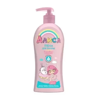 СВОБОДА АЛИСА Пена для ванны для детей Волшебные пузырьки 350мл*12 роз флакон с дозатором