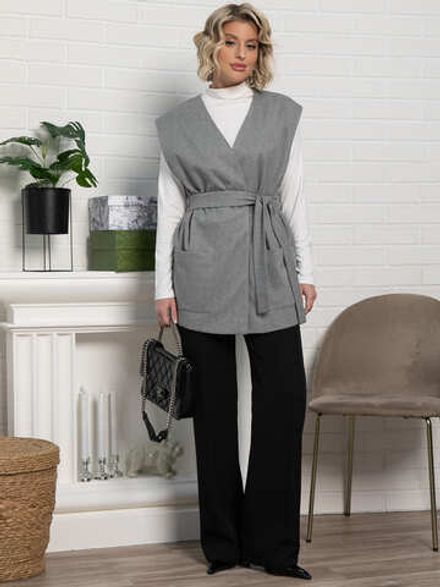 Жилет Заверши образ (серый) Б15144-16М LT Collection