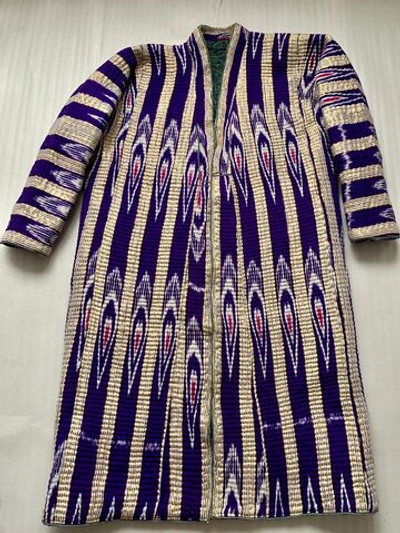 Узбекский халат в полоску р.56