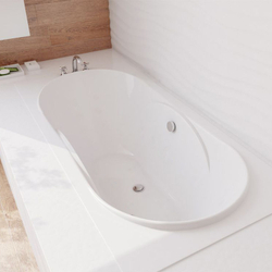 Ванна из литьевого мрамора Эстет Астра 170х80 белая, ФР-00000620