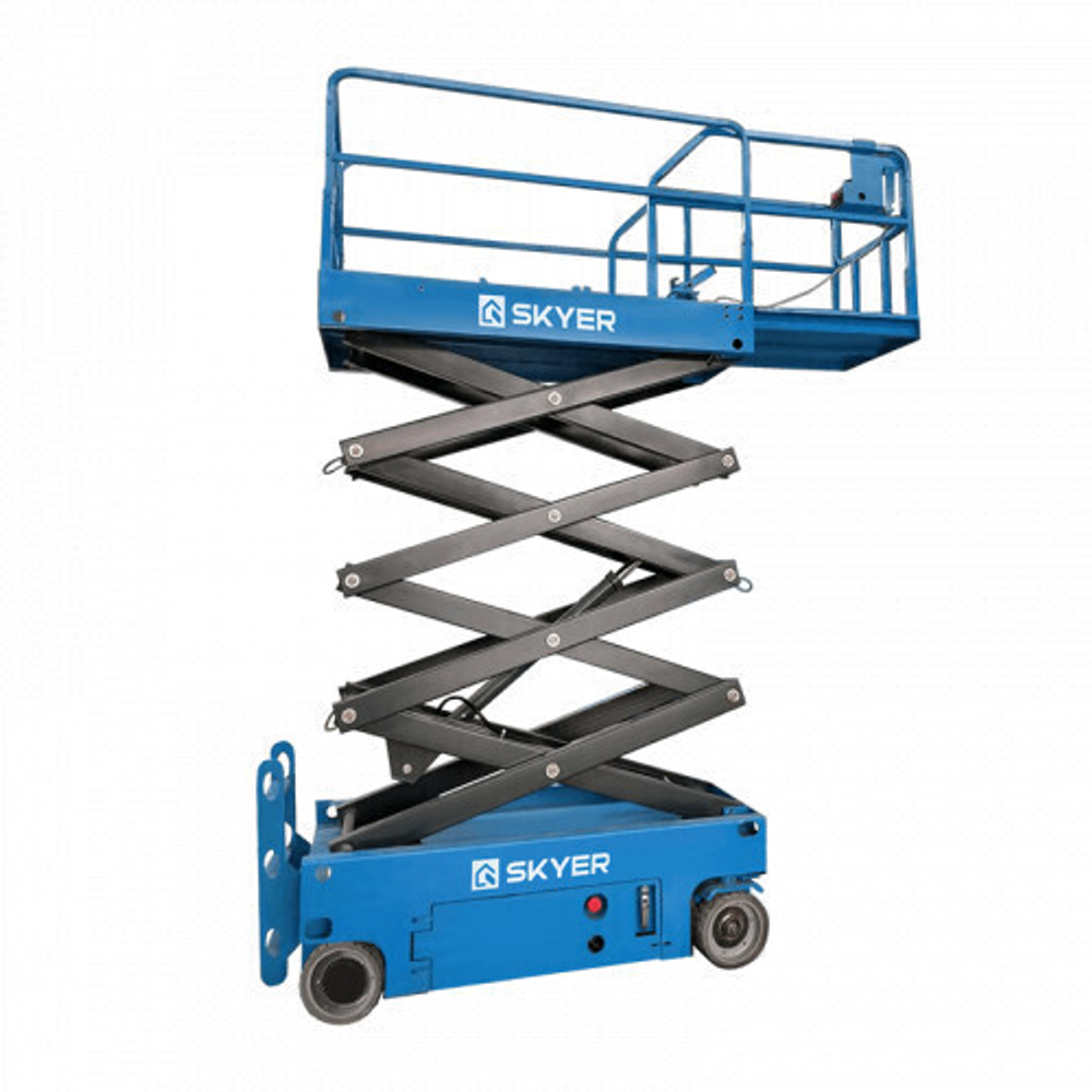 Самоходный ножничный подъемник с выдвижной платформой SKYER PLH1023 (узкий)