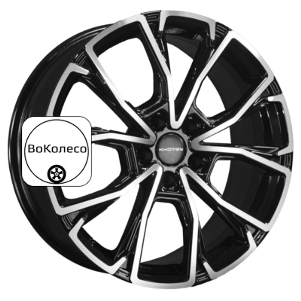 7,5x19/5x108 ET46 D63,4 KHW1907 (Geely Monjaro/Tugella) Black-FP Khomen Wheels