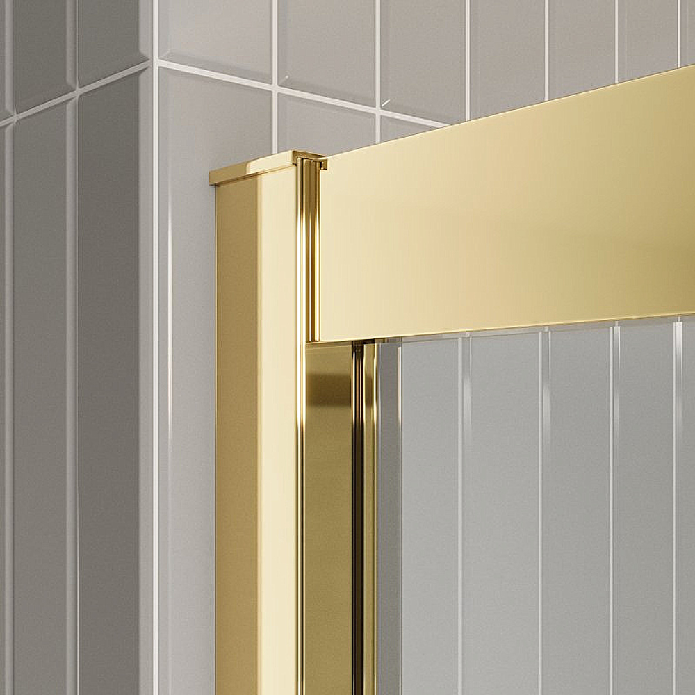 Душевой уголок BelBagno Luce A-2-80-C-ORO 80x80 стекло прозрачное/профиль золото