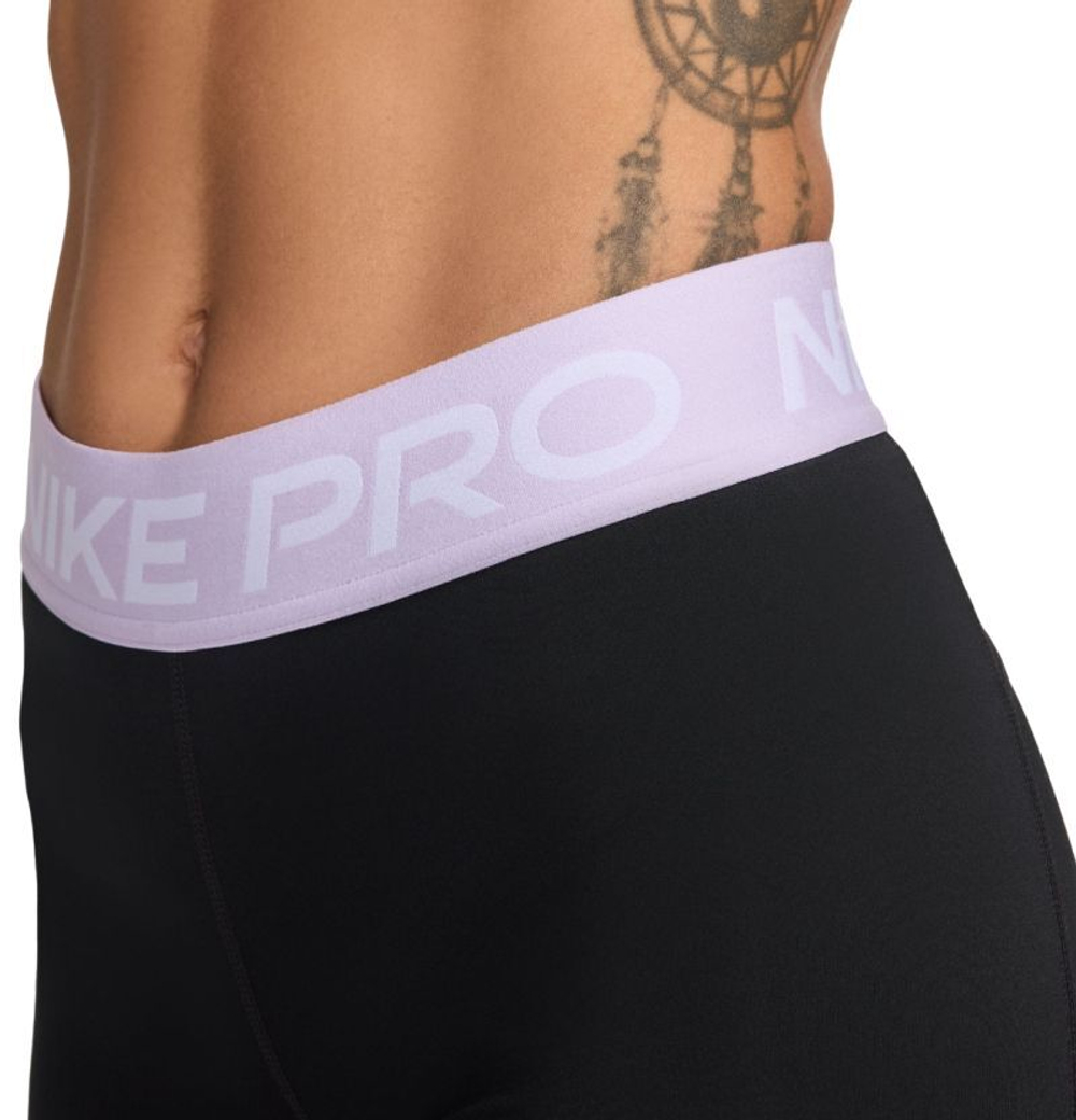 Женские теннисные шорты Nike Pro 365 Short 3in - black/lilac bloom/white