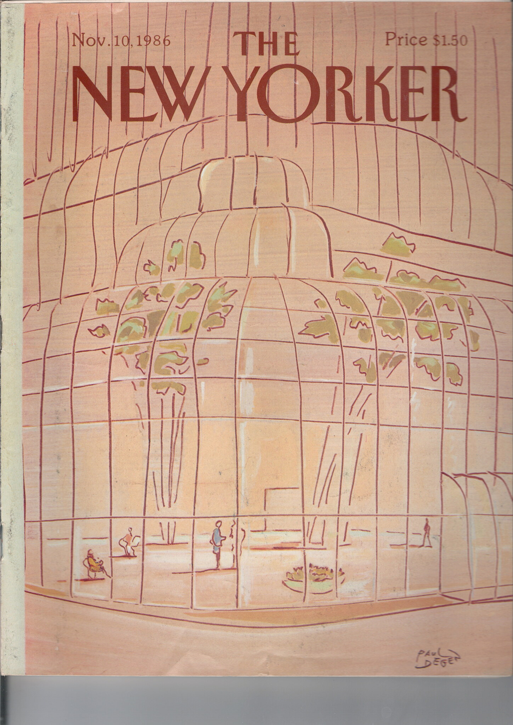 Журнал The New Yorker 10-11-1986