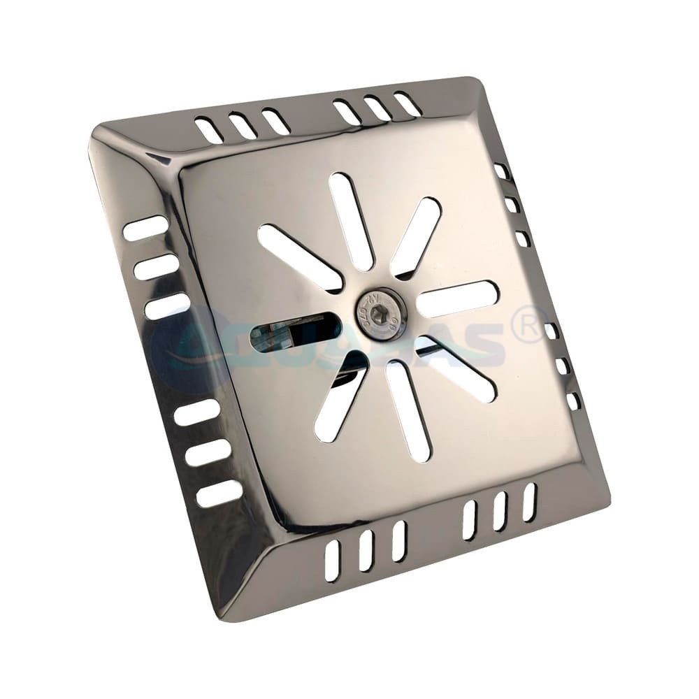 ФР.120.0-01 Форсунка донная c распорным механизмом (для труб д.50-75мм) квадратная лицевая панель