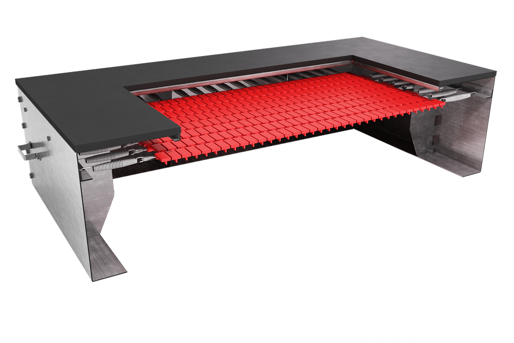 Встраиваемый детский батут для площадок - квадрат - 180