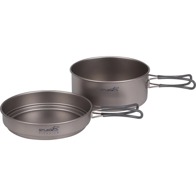 Набор титановой посуды Сплав 1 кастрюля, 1 сковородка (1250+800)