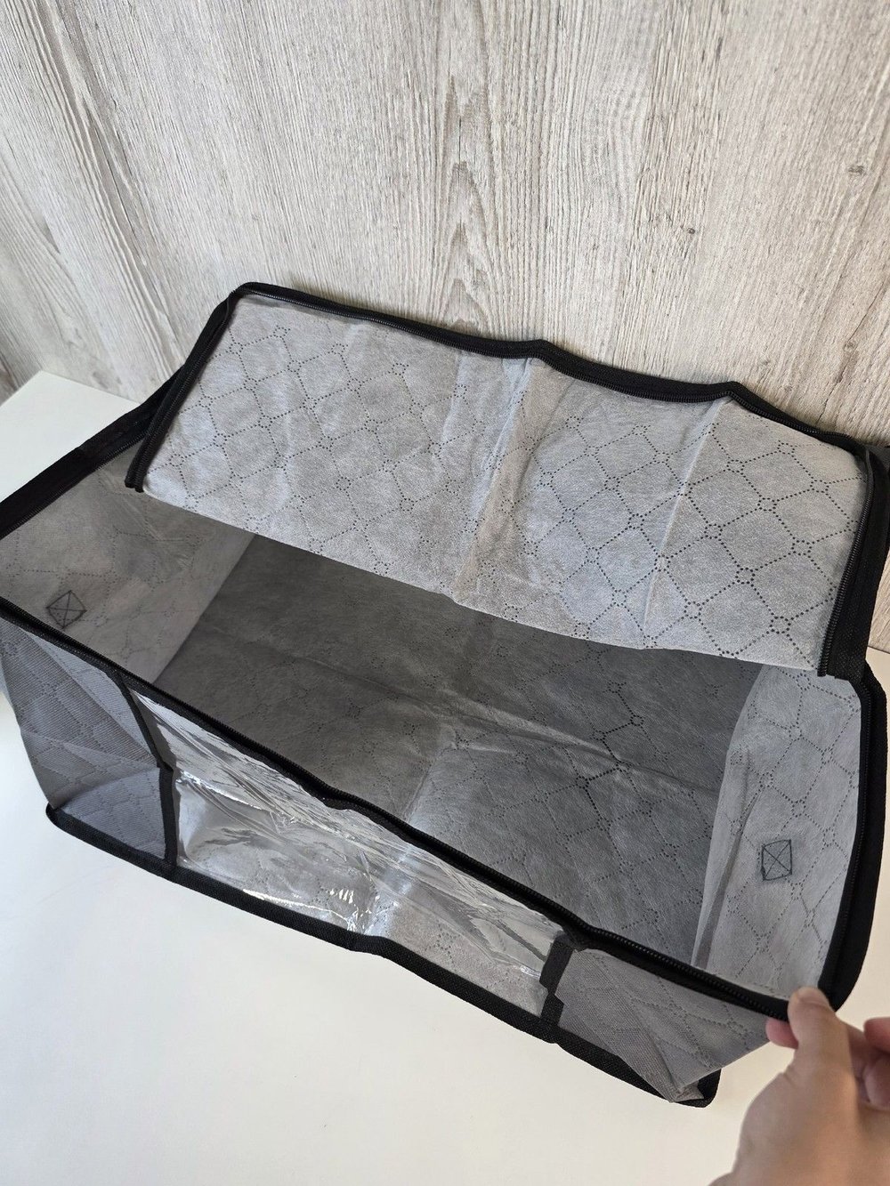 Короб для хранения с крышкой на молнии 50х35х20 см