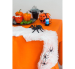 Паутина искусственная на Хэллоуин белая, 60 г, 12 пауков