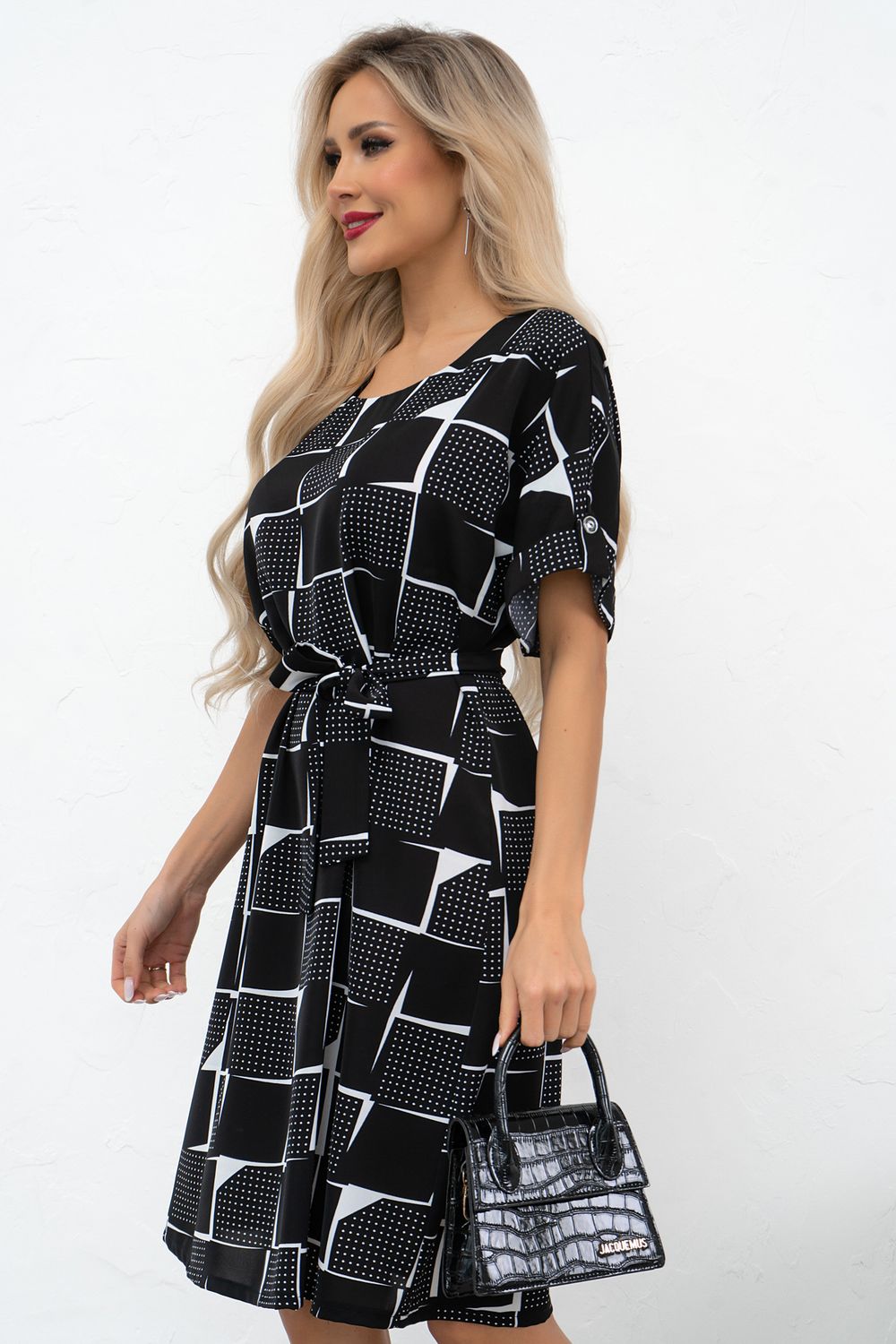 Платье Азалия (черный/белый) Р11-1211/3 Nikol