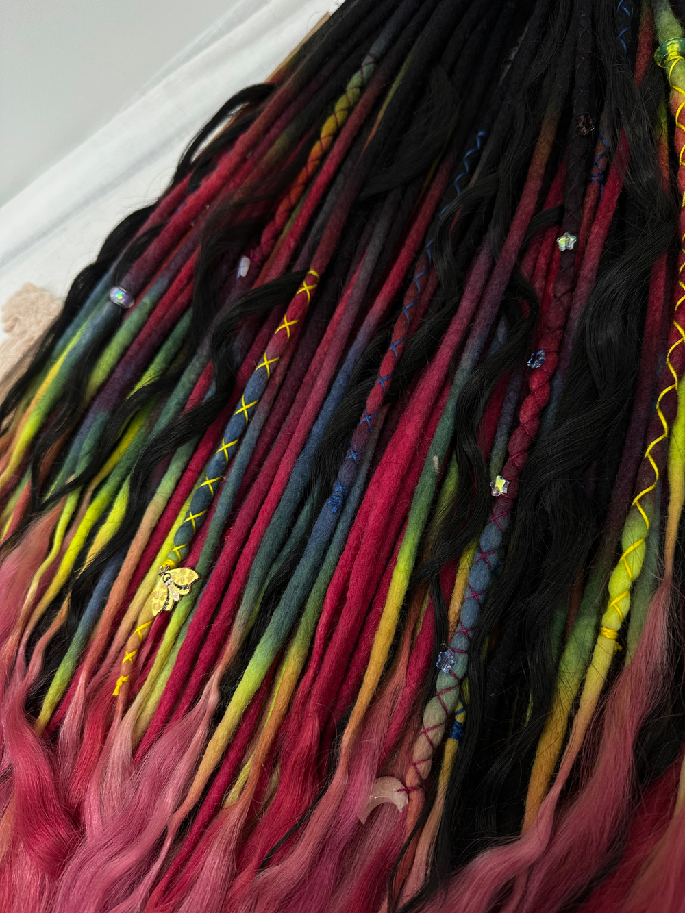 Войлочные дреды с кончиками из козы