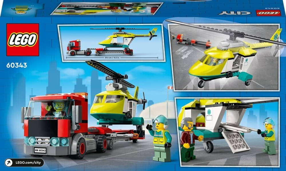 Конструктор LEGO City 60343 Грузовик для спасательного вертолёта