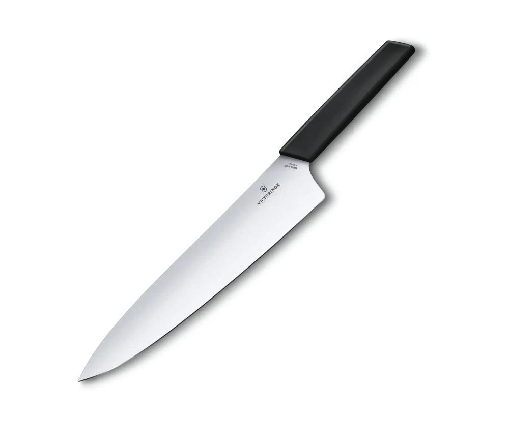 Victorinox Нож Swiss Modern 22см для порционирования, черный