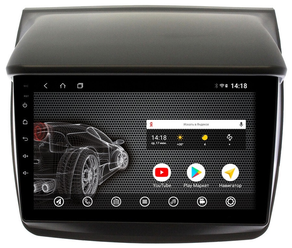Магнитола для Mitsubishi L200, Pajero Sport 2006-2016 - Vomi AK334R9-MTK Android 10, 8-ядер, 2Гб-32Гб