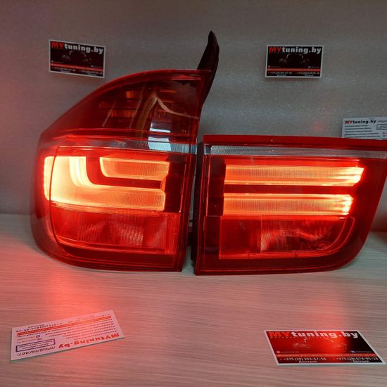 Задние фонари red white led LCI style для BMW X5 E70