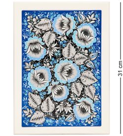 Народные промыслы KH-16 Ключница деревянная 320х230 с хохломской росписью