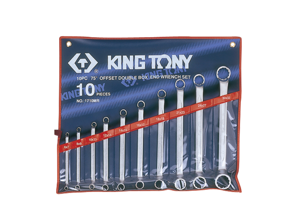 Набор накидных ключей,10 предметов king tony 1710mr