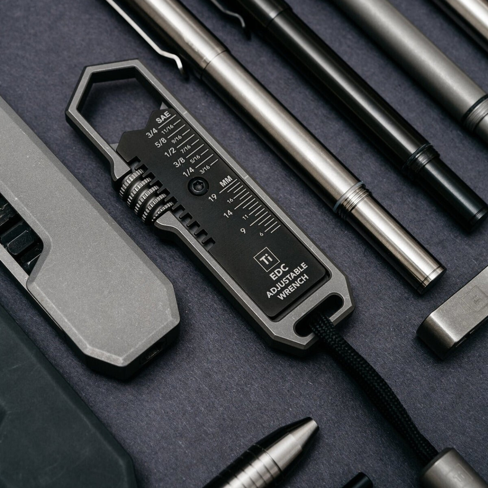 Карманный разводной ключ Big Idea Design Ti EDC Wrench