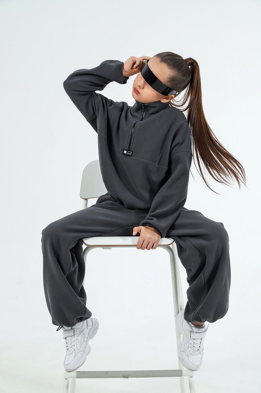 Костюм для девочки Скай-1 Виотекс ГРАФИТОВЫЙ