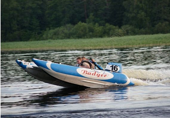 Надувной катамаран Badger FC 410 Blue&White