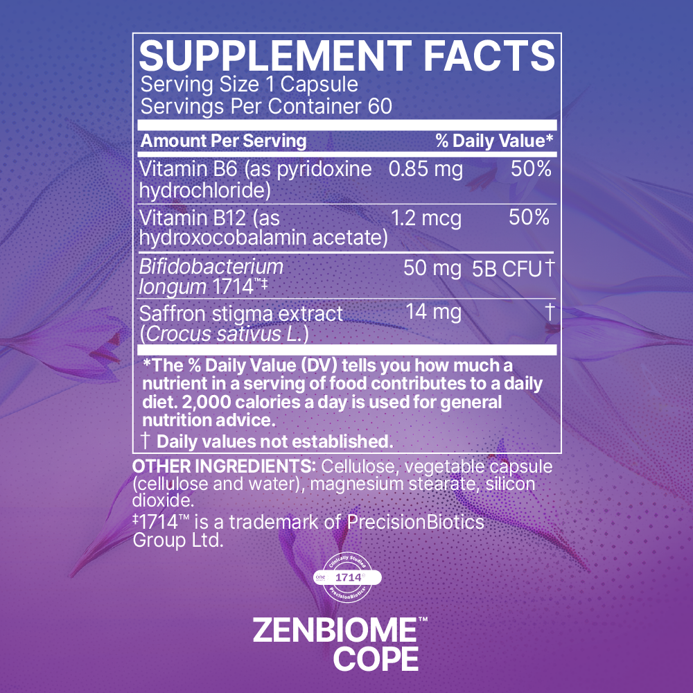 MicrobiomeLabs - Zenbiome Cope 60 capsules