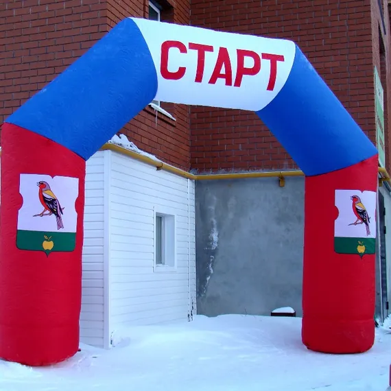 Надувная арка Трапеция рекламная