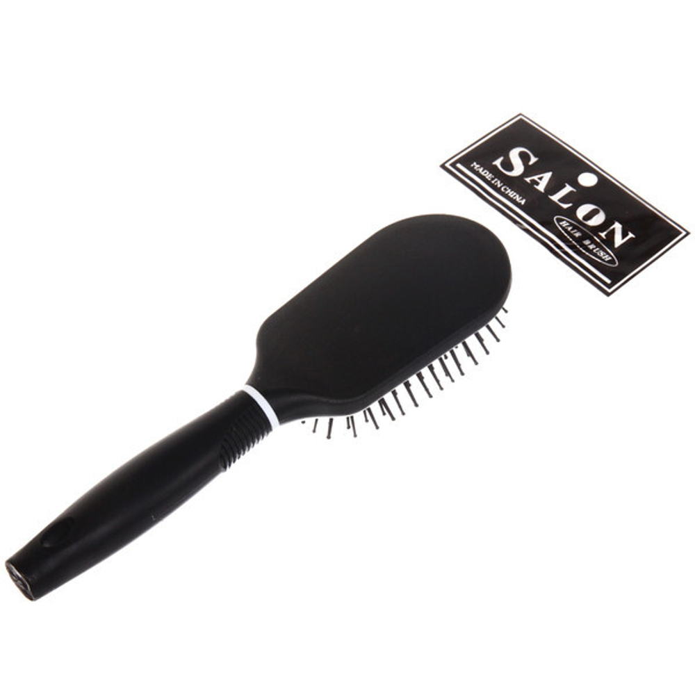 Расческа массажная «Tango Black», трапеция, цвет черный, 23*6см