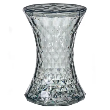 Стул-пуф Bradex Home Stone прозрачный серый