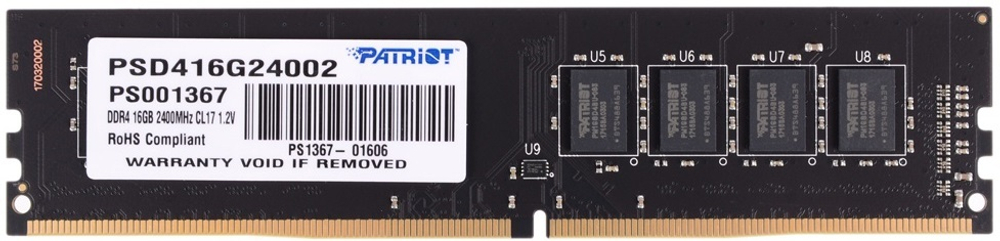 Модуль памяти DDR4 16GB Patriot Memory PSD416G24002