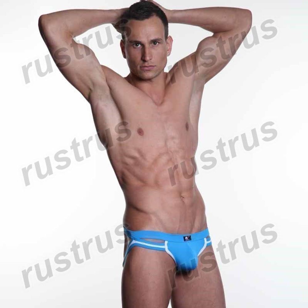 Мужские трусы джоки голубые WANGJIANG WG00094